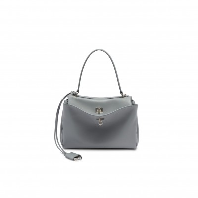 BALENCIAGA WOMEN'S RODEO HANDBAG SMALL IN CLOUD GREY 7897792AA4U1142 (29*20*10cm)